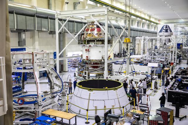 NASA image: Orion Spacecraft Adapter (SA) Cone Install