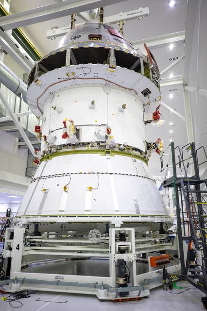 Orion Spacecraft Adapter (SA) Cone Install