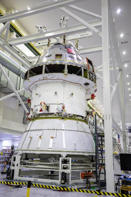 NASA image: Orion Spacecraft Adapter (SA) Cone Install