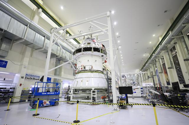NASA image: Orion Spacecraft Adapter (SA) Cone Install