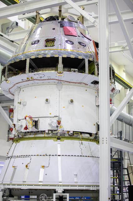 NASA image: Orion Spacecraft Adapter (SA) Cone Install