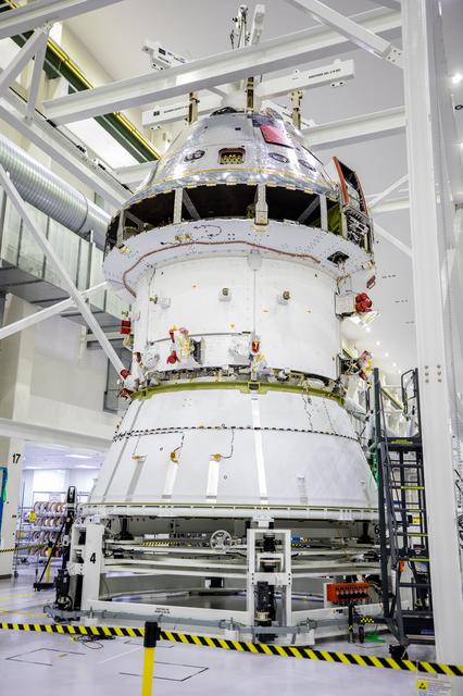 NASA image: Orion Spacecraft Adapter (SA) Cone Install