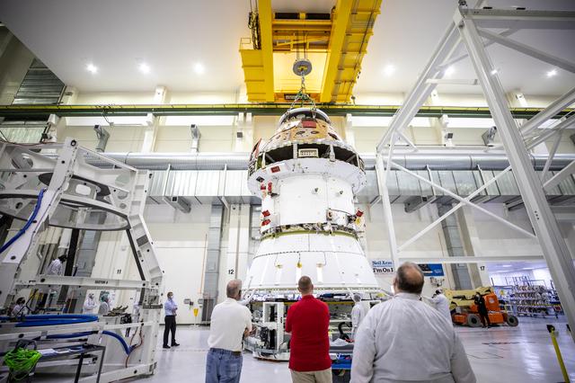 NASA image: Orion Spacecraft Adapter (SA) Cone Install