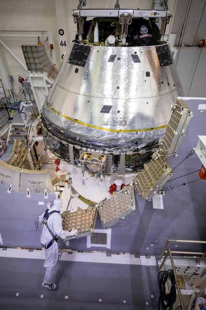 NASA image: Orion Spacecraft Adapter (SA) Cone Install