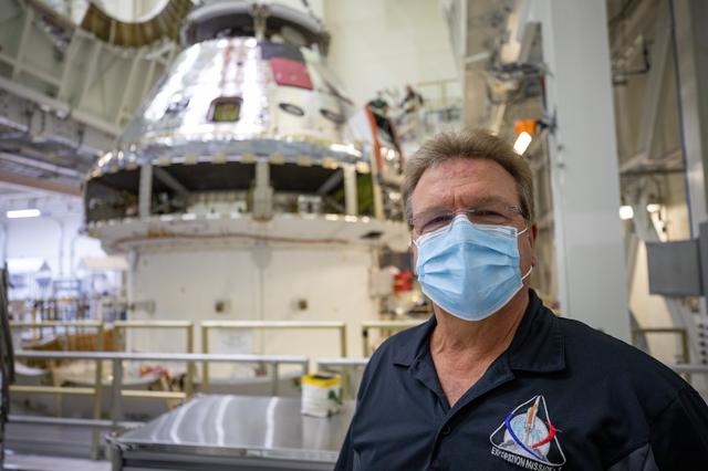 NASA image: Orion Spacecraft Adapter (SA) Cone Install
