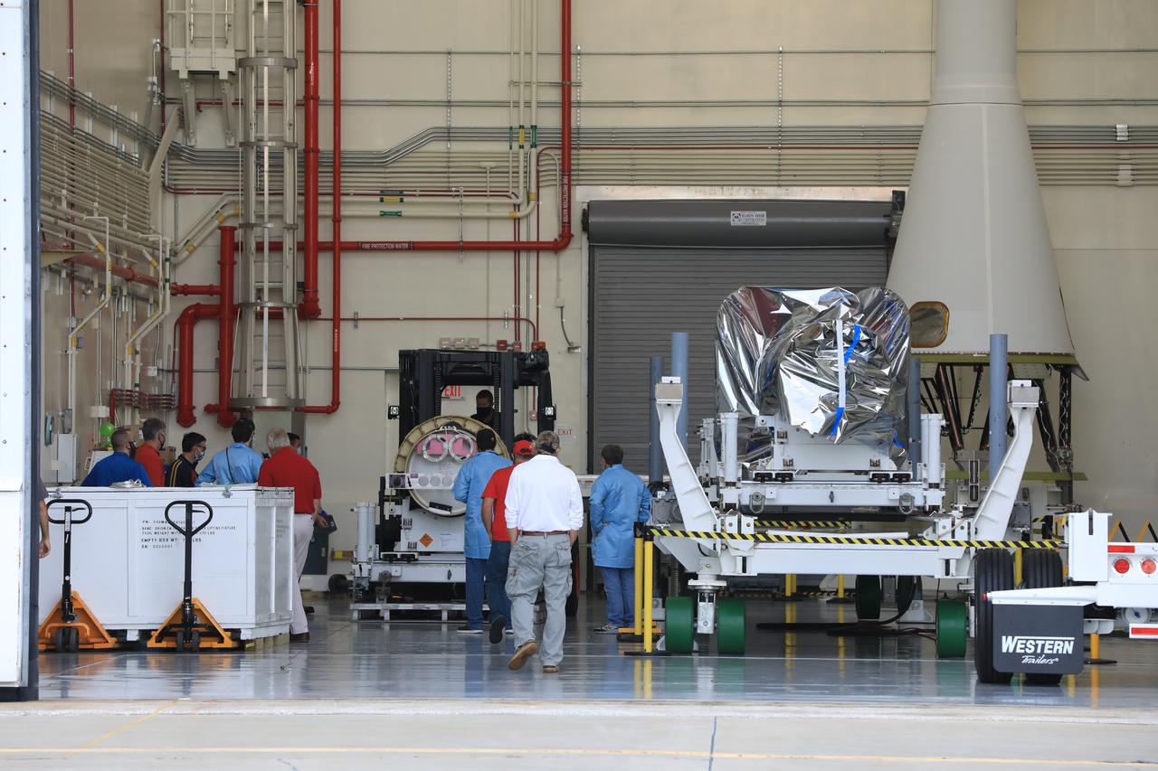 The last of three motors required to assemble the Launch Abort System for NASA’s Artemis II mission, the attitude control motor (ACM), arrives at Kennedy Space Center in Florida on August 28. The attitude control motor (ACM) was delivered by truck from Northrop Grumman’s manufacturing facility in Maryland, to the Launch Abort System Facility (LASF) at Kennedy. During launch of Orion atop the agency’s Space Launch System rocket, the LAS motors work together to separate the spacecraft from the rocket in the unlikely event of an emergency during launch. The LAS includes three motors – the launch abort motor, the jettison motor, and the attitude control motor—that once activated, will steer the spacecraft carrying the astronauts to safety. The ACM operates to keep Orion’s crew module on a controlled flight path in the event it needs to jettison and steer away from the rocket. Artemis II is the first crewed flight in a series of increasingly complex missions to the Moon that will lay the foundation for exploration of Mars and beyond. Artemis II will confirm all of the Orion spacecraft’s systems operate as designed in the actual environment of deep space with astronauts aboard. As part of the Artemis program, NASA will send the first woman and next man to the Moon in 2024.