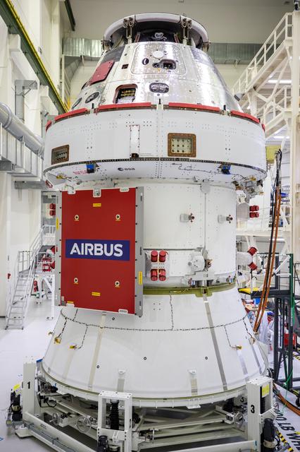 NASA image: Artemis I Solar Array Wing, Prep for Installation - NASA Worm an