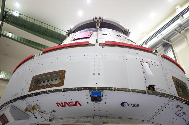 NASA image: Artemis I Solar Array Wing, Prep for Installation - NASA Worm an