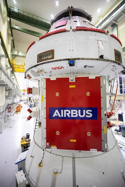 NASA image: Artemis I Solar Array Wing, Prep for Installation - NASA Worm an