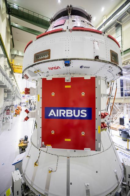 NASA image: Artemis I Solar Array Wing, Prep for Installation - NASA Worm an