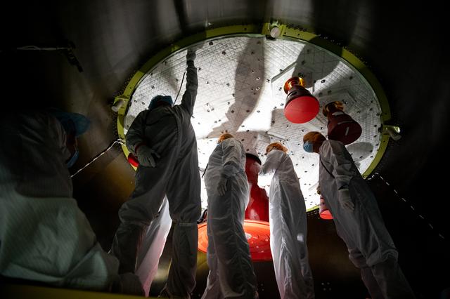 NASA image: Artemis I Solar Array Wing, Prep for Installation - NASA Worm an