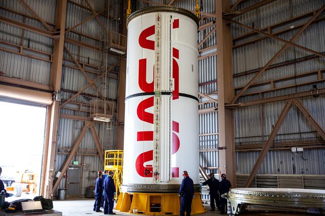 NASA image: NASA Worm Logo on Booster Segments