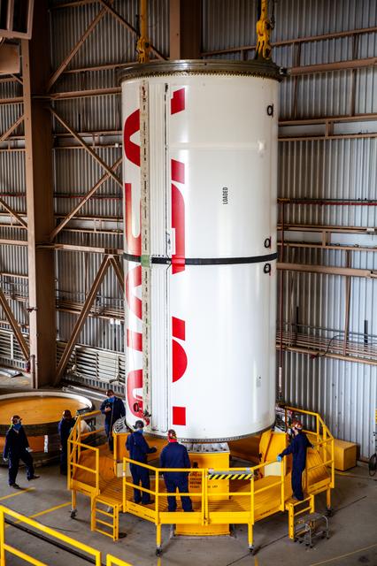 NASA image: NASA Worm Logo on Booster Segments