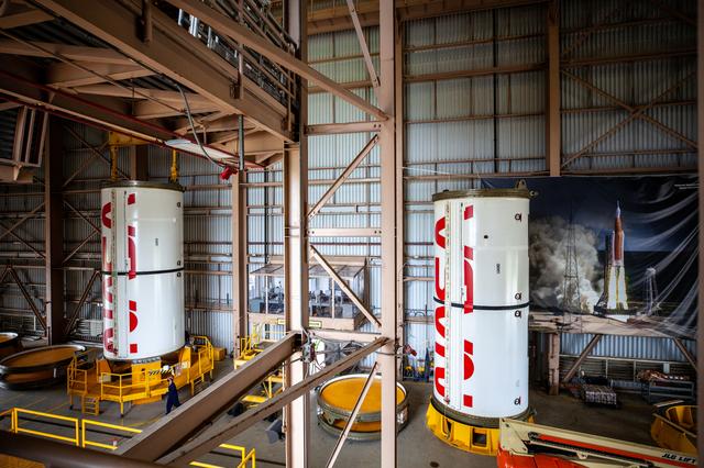 NASA image: NASA Worm Logo on Booster Segments