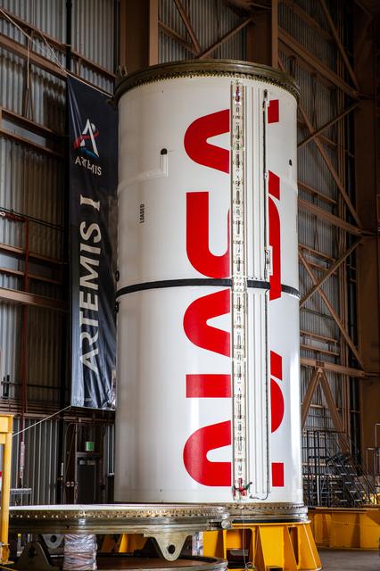 NASA image: NASA Worm Logo on Booster Segments