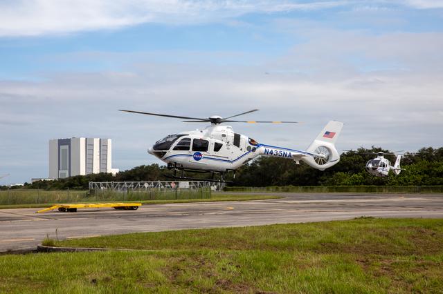 NASA image: Arrival of New NASA(Airbus H135) Helicopters at KSC