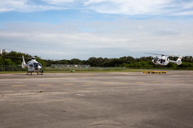 NASA image: Arrival of New NASA(Airbus H135) Helicopters at KSC
