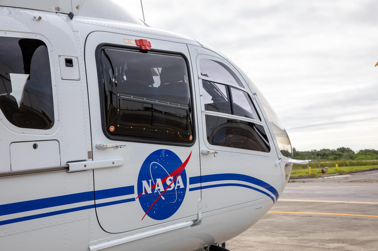 A new Airbus H135 (T3) helicopter arrives at the Launch and Landing Facility runway at NASA’s Kennedy Space Center in Florida on Sept. 30, 2020. A second H135 helicopter also was delivered on Sept. 30, and a third is expected to arrive in early 2021. The three H135 helicopters will replace the Bell Huey 2 security aircraft in service now, maintained by Kennedy’s Flight Operations team. These new helicopters provide a number of technological and safety advantages over the Hueys, such as more lifting power, greater stability in the air, and expanded medical capabilities. The team expects to fully transition to flying the two H135s later this year, and once the third arrives, the fleet’s upgrade will be complete.