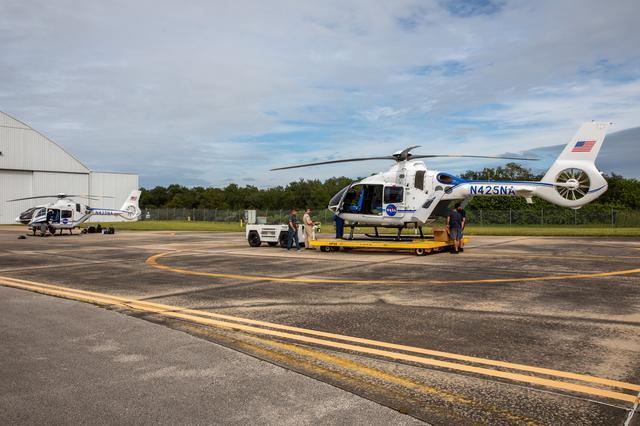 NASA image: Arrival of New NASA(Airbus H135) Helicopters at KSC