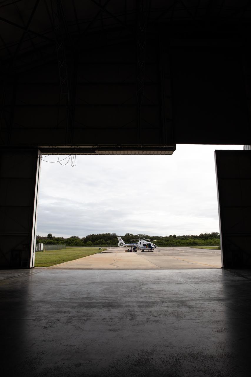 A new Airbus H135 (T3) helicopter arrives at the Launch and Landing Facility runway at NASA’s Kennedy Space Center in Florida on Sept. 30, 2020. A second H135 helicopter also was delivered on Sept. 30, and a third is expected to arrive in early 2021. The three H135 helicopters will replace the Bell Huey 2 security aircraft in service now, maintained by Kennedy’s Flight Operations team. These new helicopters provide a number of technological and safety advantages over the Hueys, such as more lifting power, greater stability in the air, and expanded medical capabilities. The team expects to fully transition to flying the two H135s later this year, and once the third arrives, the fleet’s upgrade will be complete.