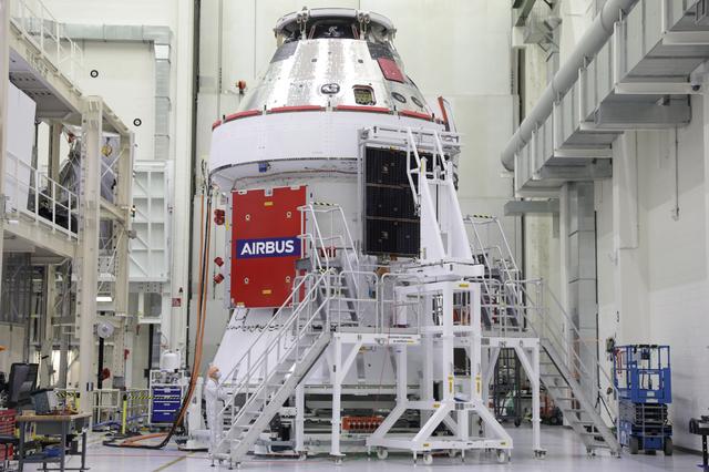 NASA image: Artemis I Solar Array Wing Installation