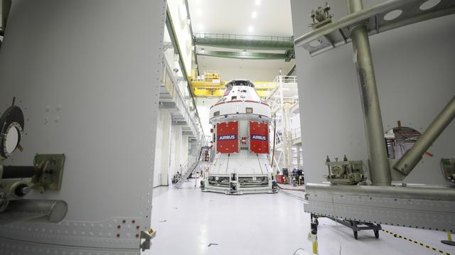 NASA image: Artemis I Solar Array Wing Installation