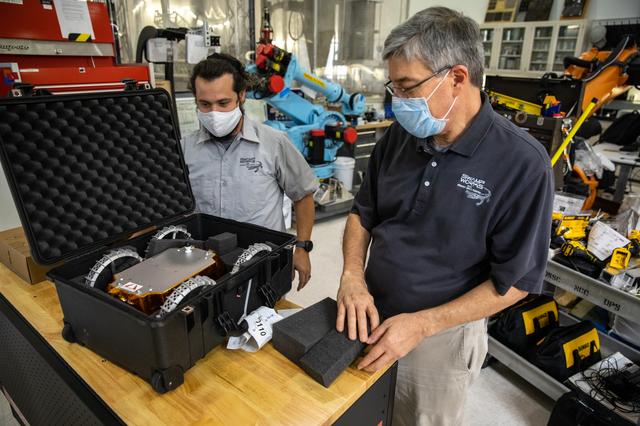 NASA image: SBIR CubeRover Unboxing