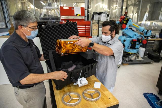 NASA image: SBIR CubeRover Unboxing