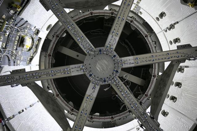 NASA image: Nanoracks Bishop Airlock Packed in CRS-21 Dragon Spacecraft Trun