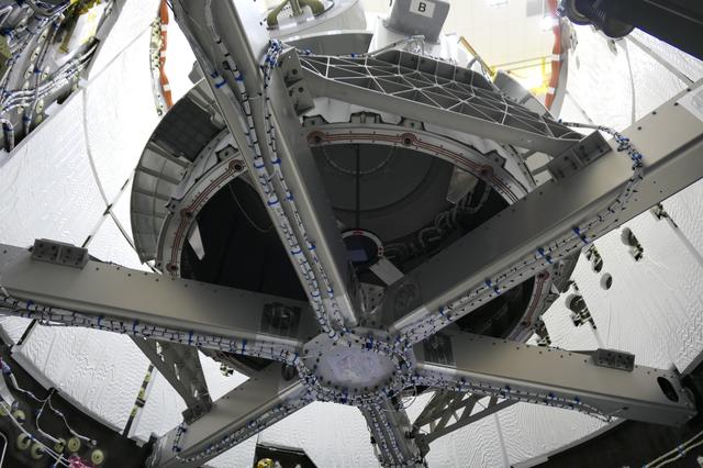 NASA image: Nanoracks Bishop Airlock Packed in CRS-21 Dragon Spacecraft Trun