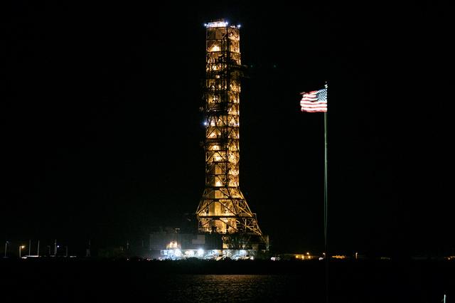 NASA image: ML Roll Back to Pad 39B