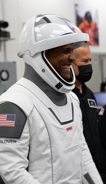 NASA image: SpaceX Crew-1 Astronaut Suit-Up & Walkout