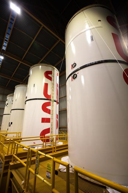 SLS Booster Segments in RPSF and Surge Facility