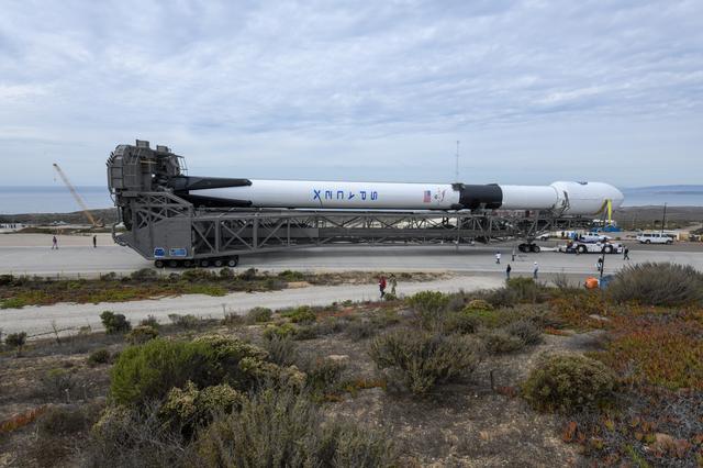 NASA image: Sentinel-6 Rollout at SLC-4, VAFB