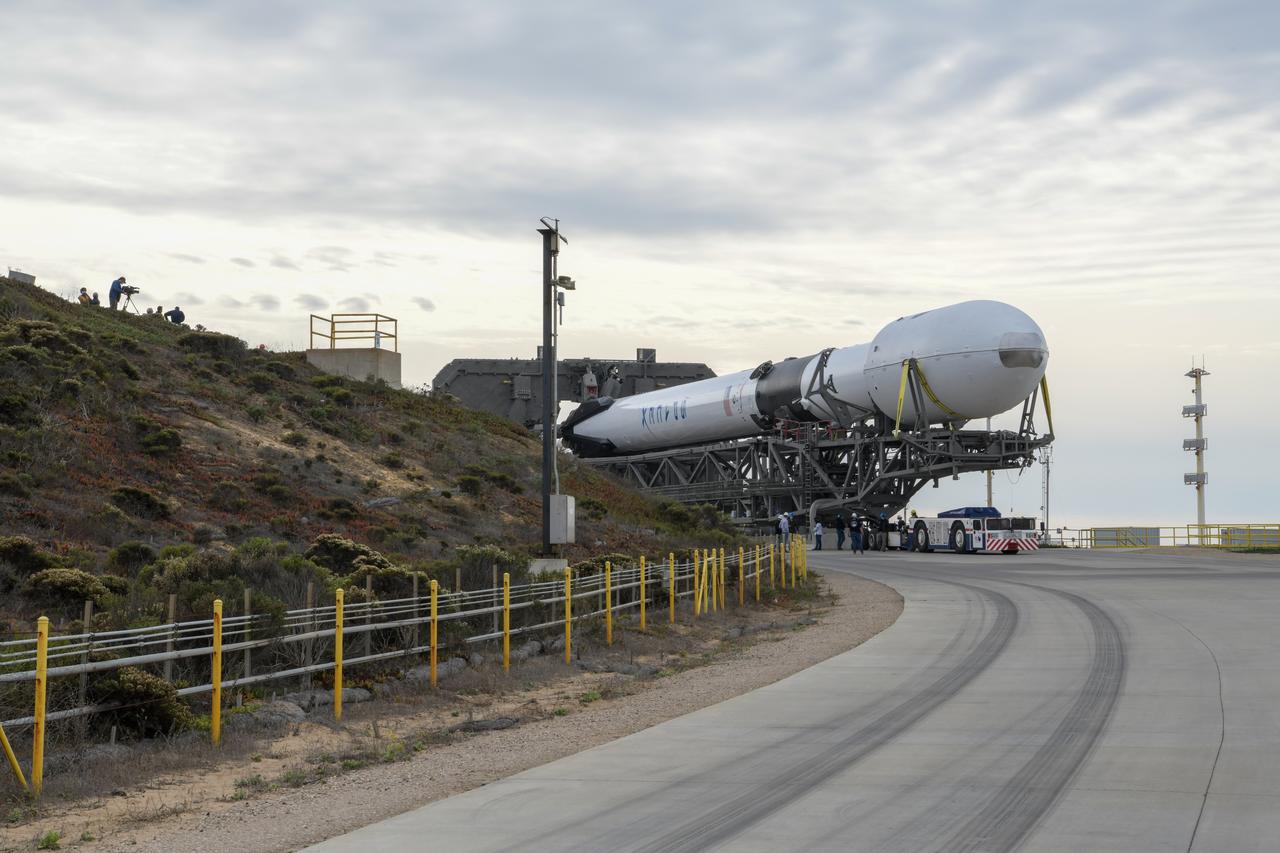 The SpaceX Falcon 9 rocket, topped with the Sentinel-6 Michael Freilich satellite secured inside its payload fairing, rolls from SpaceX’s Payload Processing Facility at Vandenberg Air Force Base in California to Space Launch Complex 4 on Nov. 20, 2020. The Sentinel-6/Jason-CS (Continuity of Service) mission consists of the Sentinel-6 Michael Freilich satellite, which will be followed by its twin, the Sentinel-6B satellite, in 2025. The Sentinel-6/Jason-CS mission is part of Copernicus, the European Union’s Earth observation program, managed by the European Commission. Continuing the legacy of the Jason series missions, Sentinel-6/Jason-CS will extend the records of sea level into their fourth decade, collecting accurate measurements of sea surface height for more than 90% of the world’s seas, and providing crucial information for operational oceanography, marine meteorology, and climate studies. Sentinel-6 Michael Freilich launched Nov. 21, 2020, at 9:17 PST (12:17 EST). NASA’s Launch Services Program at Kennedy Space Center was responsible for launch management.