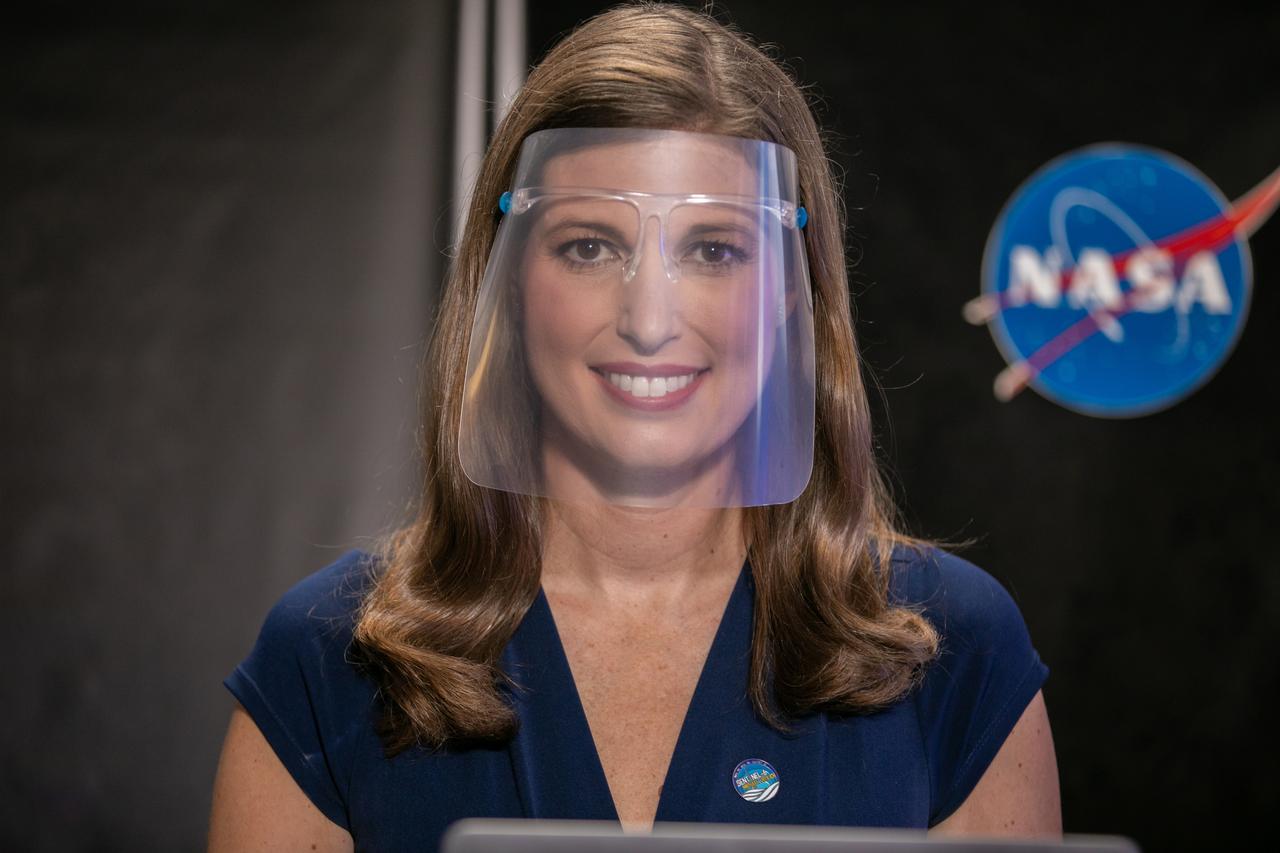 Marina Jurica of NASA’s Jet Propulsion Laboratory in Pasadena moderates a prelaunch news conference for the Sentinel-6 Michael Freilich mission at Vandenberg Air Force Base in California on Nov. 20, 2020.  The Sentinel-6/Jason-CS (Continuity of Service) mission consists of the Sentinel-6 Michael Freilich satellite, which will be followed by its twin, the Sentinel-6B satellite, in 2025. The Sentinel-6/Jason-CS mission is part of Copernicus, the European Union’s Earth observation program, managed by the European Commission. Continuing the legacy of the Jason series missions, Sentinel-6/Jason-CS will extend the records of sea level into their fourth decade, collecting accurate measurements of sea surface height for more than 90% of the world’s seas, and providing crucial information for operational oceanography, marine meteorology, and climate studies. Sentinel-6 Michael Freilich launched Nov. 21, 2020, at 9:17 PST (12:17 EST). NASA’s Launch Services Program at Kennedy Space Center was responsible for launch management.