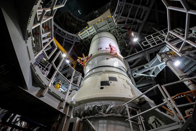 NASA image: SLS Artemis I Aft Segment Stacking