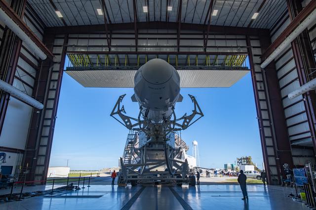 NASA image: SpaceX CRS-21 Rollout