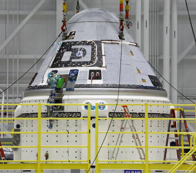 NASA image: OFT-2 Crew Module Mate to Service Module
