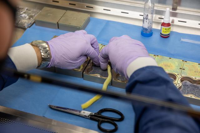 NASA image: MISSE Seed Experiment Work 