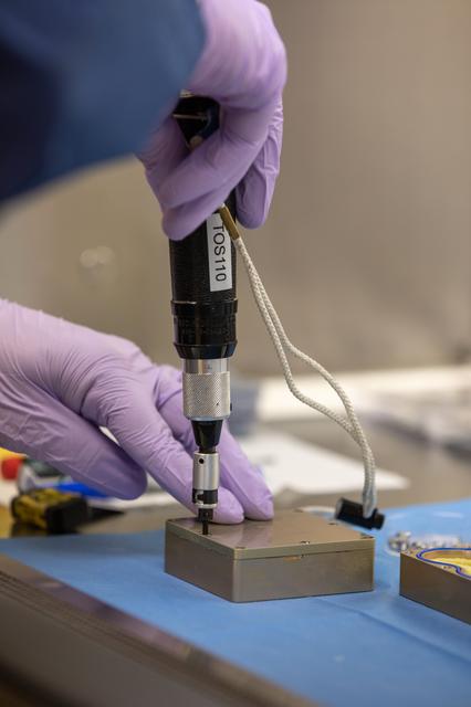 NASA image: MISSE Seed Experiment Work 