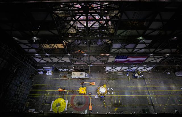 NASA image: Artemis I LH Forward Assembly Lift and Mate