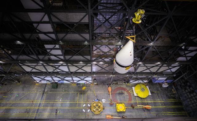 NASA image: Artemis I LH Forward Assembly Lift and Mate