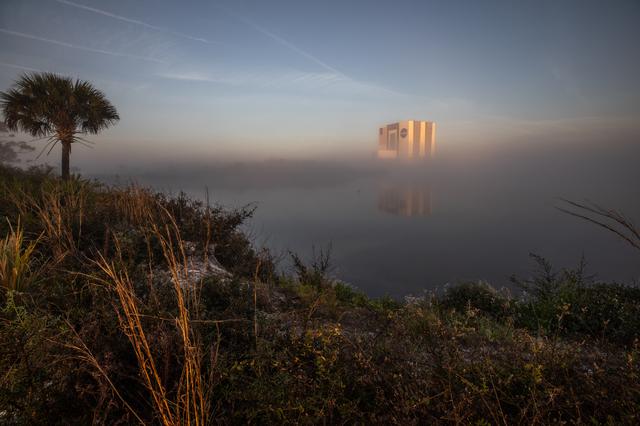 NASA image: Creative Photography - Fog with VAB