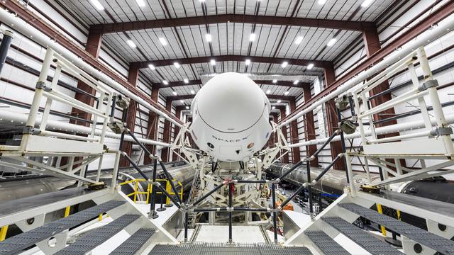 NASA image: SpaceX Crew-2 Rollout at LC 39A