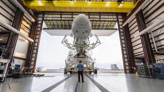 NASA image: SpaceX Crew-2 Rollout at LC 39A