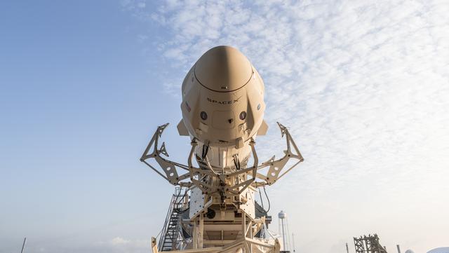 NASA image: SpaceX Crew-2 Rollout at LC 39A