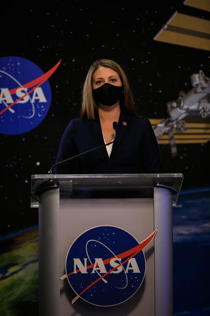 NASA image: SpaceX Crew-2 Prelaunch News Conference