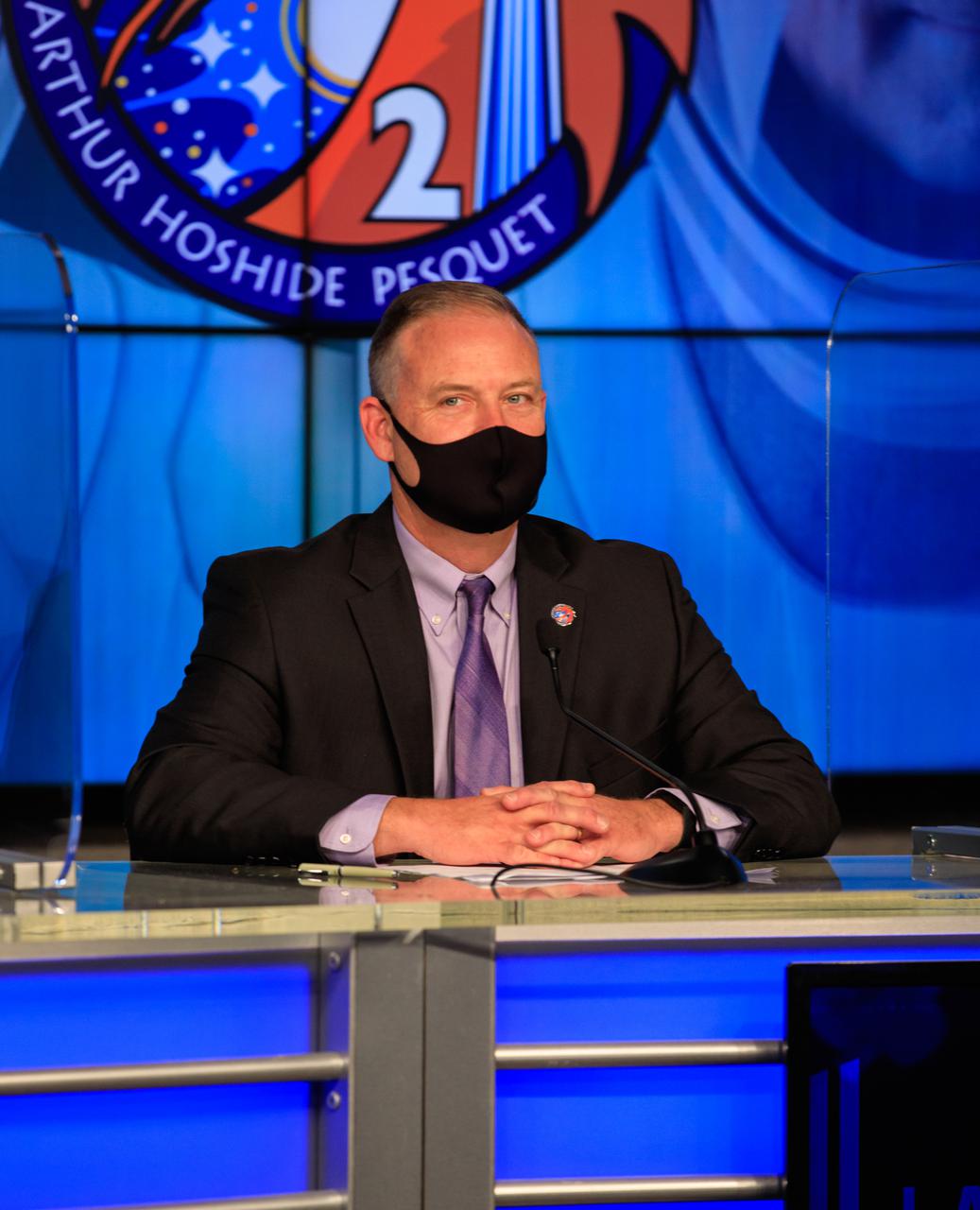 Norm Knight, deputy manager, Flight Operations Directorate, participates in the SpaceX Crew-2 prelaunch news conference held at NASA’s Kennedy Space Center in Florida on April 20, 2021. NASA astronauts Shane Kimbrough and  Megan McArthur, JAXA astronaut Akihiko Hoshide, and ESA astronaut Thomas Pesquet will fly on Crew-2, the second crew rotation mission to the International Space Station as part of NASA’s Commercial Crew Program. They will launch aboard SpaceX’s Crew Dragon spacecraft, named Endeavour, powered by the company’s Falcon 9 rocket. Liftoff is set for Earth Day, Thursday, April 22, at 6:11 a.m. EDT.
