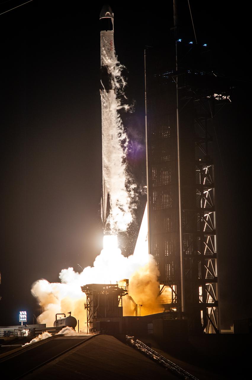 A SpaceX Falcon 9 rocket lifts off at 5:49 a.m. EDT from Launch Complex 39A at NASA’s Kennedy Space Center in Florida on April 23, 2021, carrying the company’s Crew Dragon Endeavour. Onboard the capsule are NASA astronaut Shane Kimbrough, spacecraft commander; NASA astronaut Megan McArthur, pilot; ESA astronaut Thomas Pesquet, mission specialist; and JAXA astronaut Akihiko Hoshide, mission specialist. NASA’s SpaceX Crew-2 mission crew will dock to Harmony module’s forward-facing international docking adapter of the International Space Station Saturday, April 24, at 5:10 a.m.